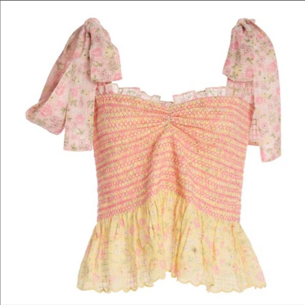 NWOT LoveShackFancy Bucky Top L